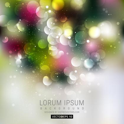 Colorful Bokeh Free Vector Art