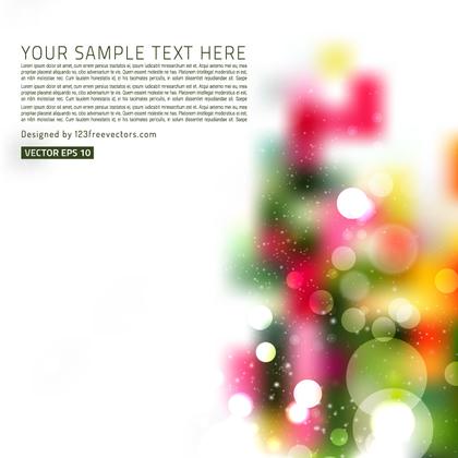 Colorful Bokeh Light Background Graphic