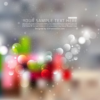 Colorful Bokeh Light Background Vector