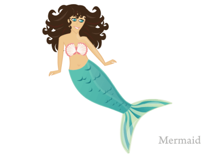 Free Mermaid Vector Art