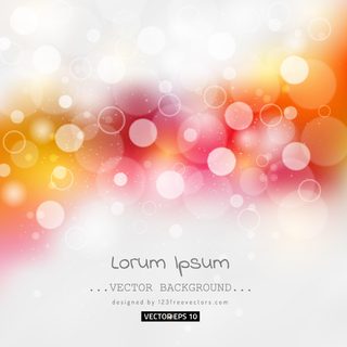 Eps 10 Colorful Bokeh Background Vector