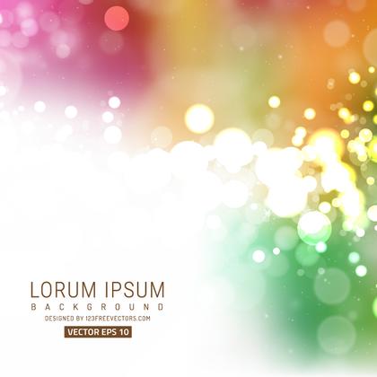 Eps 10 Light Color Bokeh Background Vector