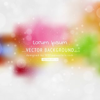 Light Color Free Bokeh Vector