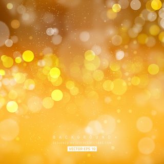 Gold Bokeh Free Vector Art