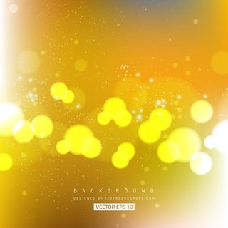 Gold Bokeh Light Background Vector