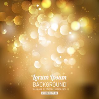Vector Gold Bokeh Background Image