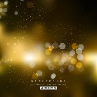 Blurred Black Gold Lights Background