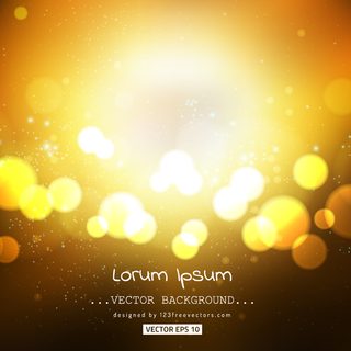 Dark Gold Bokeh Lights Background