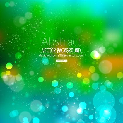 Blurred Green Lights Background
