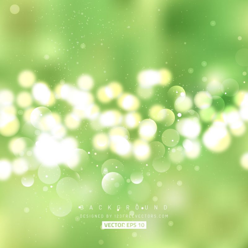 Green Bokeh Abstract Vector Background