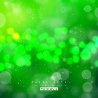 Green Bokeh Light Background Vector