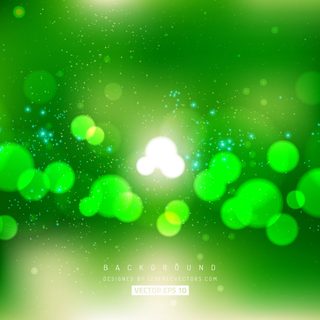 Green Bokeh Lights Background