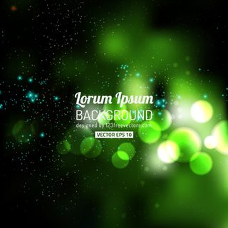 Blurred Black Green Lights Background