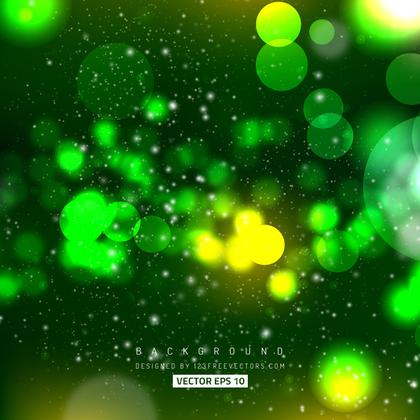 Dark Green Bokeh Background