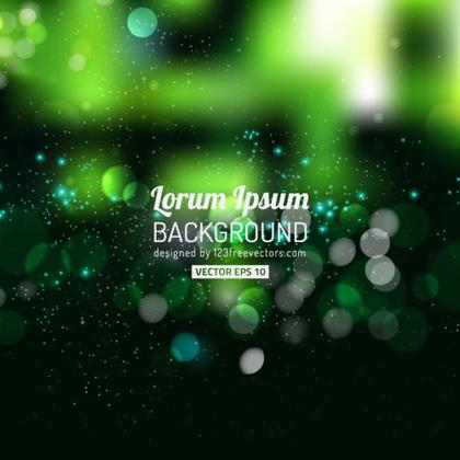 Blurred Dark Green Lights Background