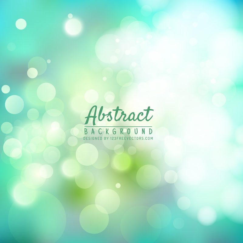 Abstract Light Green Bokeh