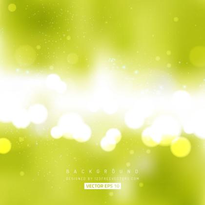Light Green Bokeh Background Vector