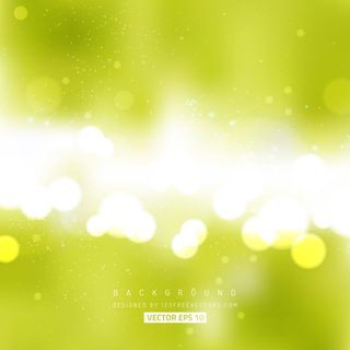 Light Green Bokeh Background Vector