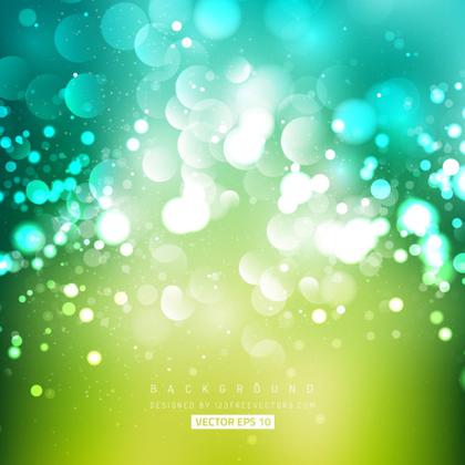 Turquoise Green Bokeh Background