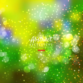 Yellow Green Bokeh Background