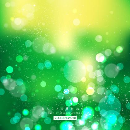Blurred Yellow Green Lights Background