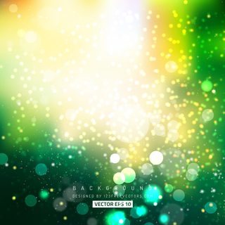 Vector Yellow Green Bokeh Background Image