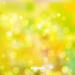 Yellow Green Bokeh Free Vector Art