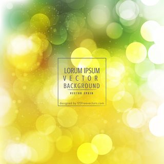 Yellow Green Bokeh Effects