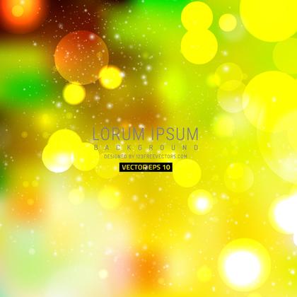 Bokeh Abstract Yellow Green Background