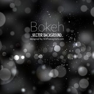 Black Bokeh Light Background Vector