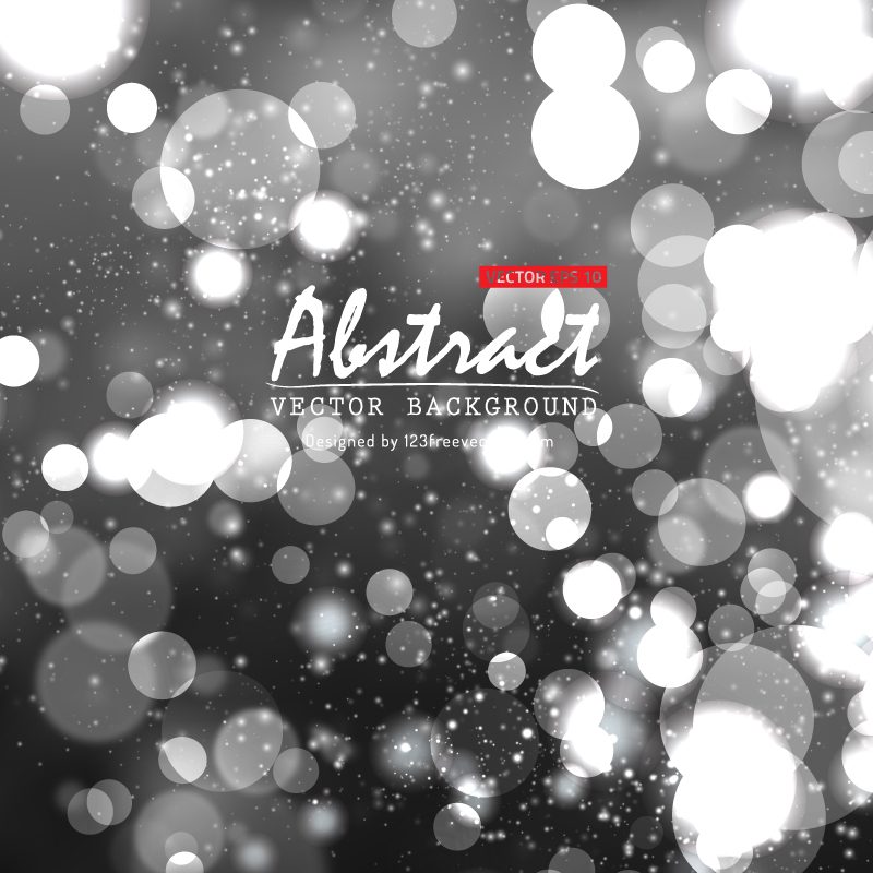 Dark Gray Bokeh Background
