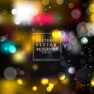 Dark Bokeh Light Background Vector