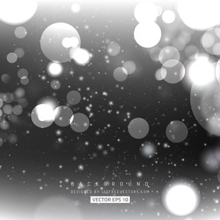 Gray Bokeh Lights Background