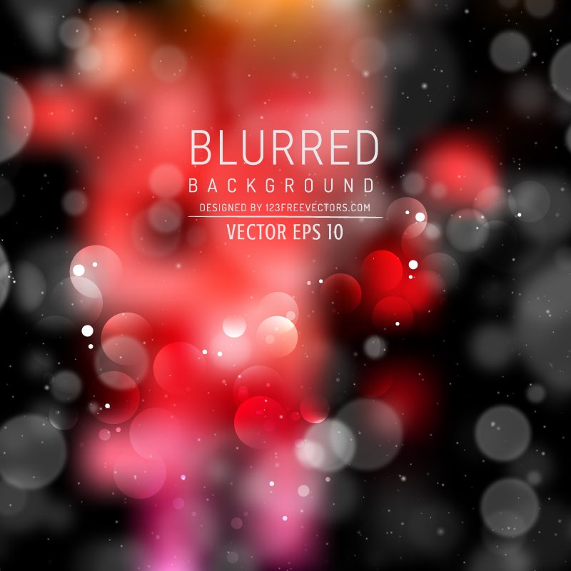 Black Red Bokeh Background