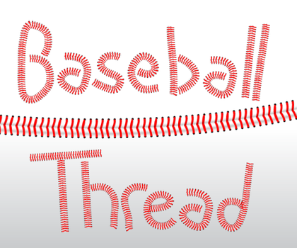 Baseball Threads Vector Illustrator Brushes