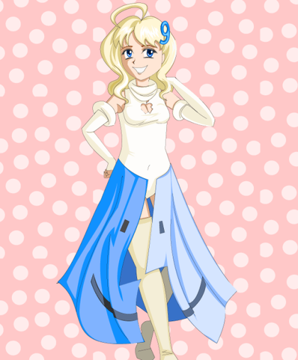 Vector SVG Anime Girl Image
