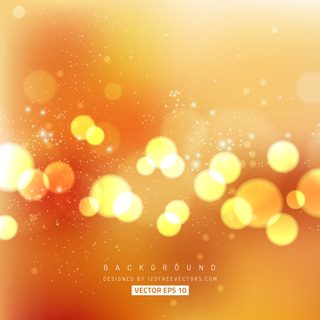 Eps 10 Orange Bokeh Background Vector