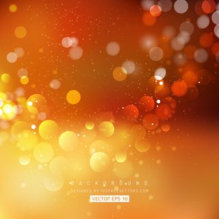 Orange Bokeh Free Vector Art