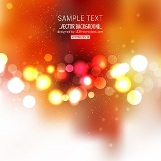 Orange Bokeh Light Background Vector