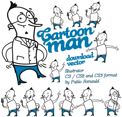 Free Cartoon Vector Man