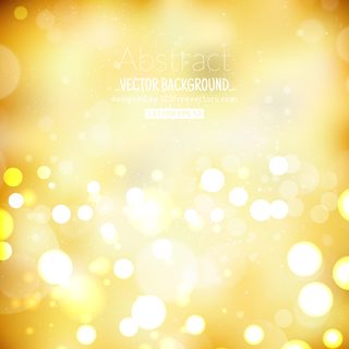 Yellow Bokeh Lights Background