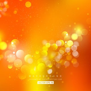 Cool Orange Bokeh Background
