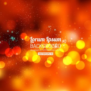 Cool Orange Bokeh Lights Background