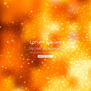 Blurred Cool Orange Lights Background