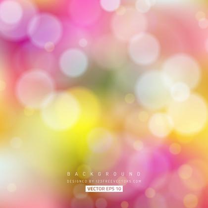 Yellow Pink Bokeh Background