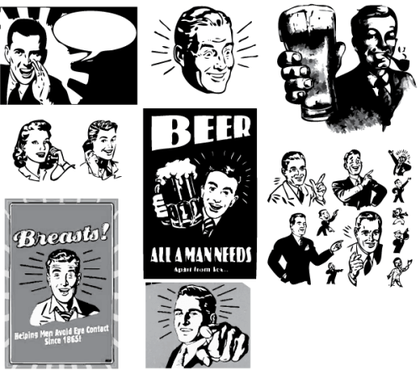 Free Retro Man Vector Art