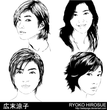 Ryoko Hirosue Vector Art