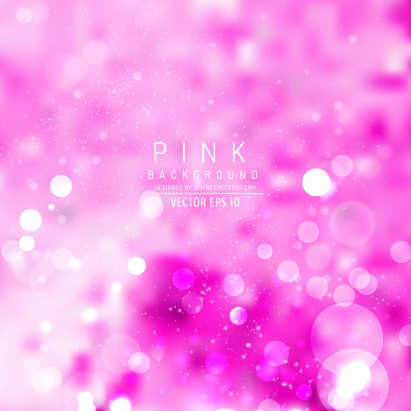 Fuchsia Pink Bokeh Light Background Vector