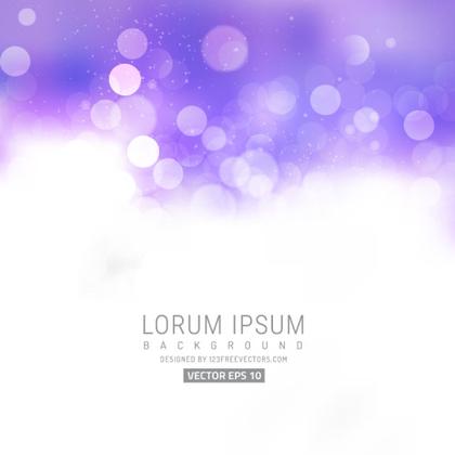 Abstract Light Purple Bokeh Background Vector