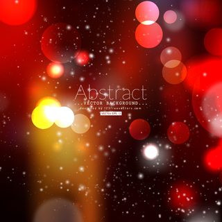 Dark Red Bokeh Light Background Vector